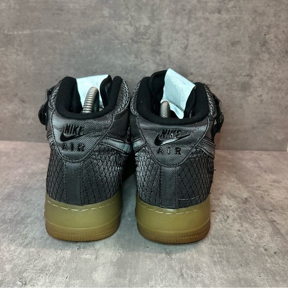 Nike Air Force 1 '07 Mid LV8' Sneakers Mens sz 10.5 - black - Picture 4 of 6
